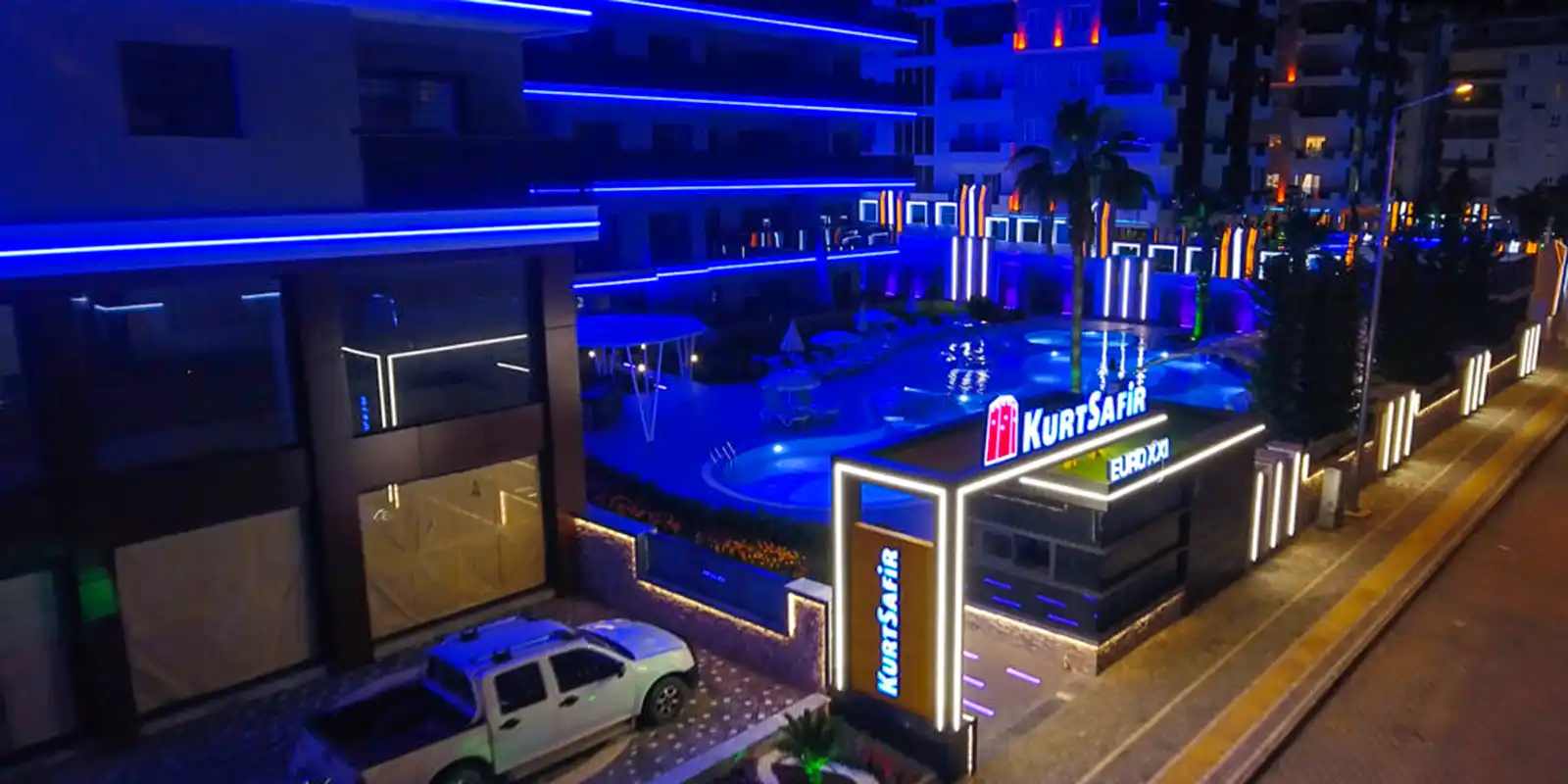 alanya dış cephe led aydınlatma ve mimari led aydınlatma