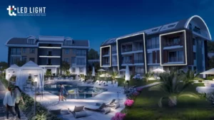 alanya dış cephe led aydınlatma ve mimari led aydınlatma